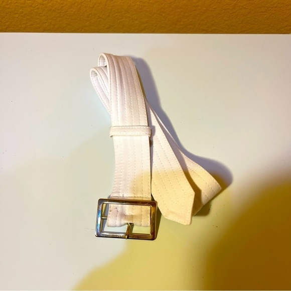 WHBM Iconic Sleeveless White A-Line Dress and Belt Size 6 - Picture 7 of 16